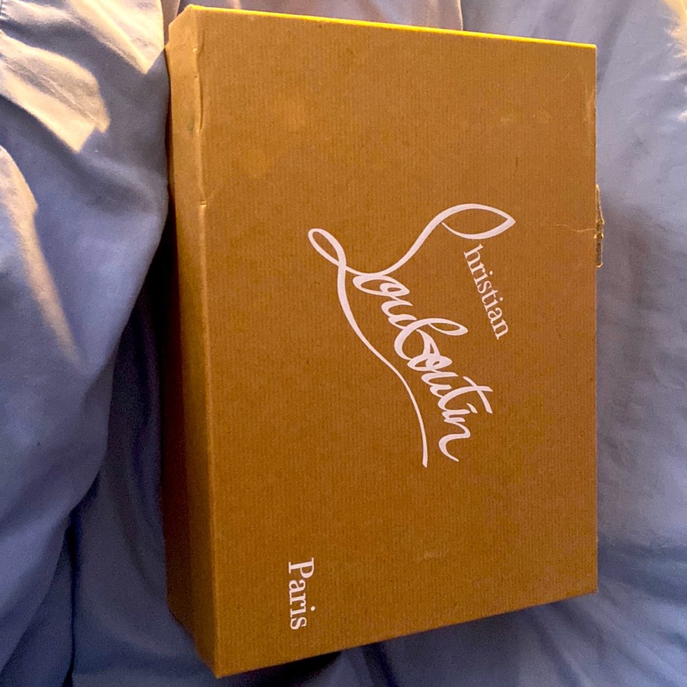 BNWT (box) Christian Louboutin multi colored heeled mules
